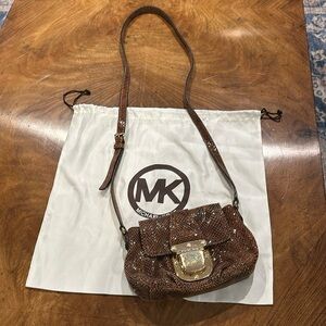 MICHAEL KORS snake skin crossbody